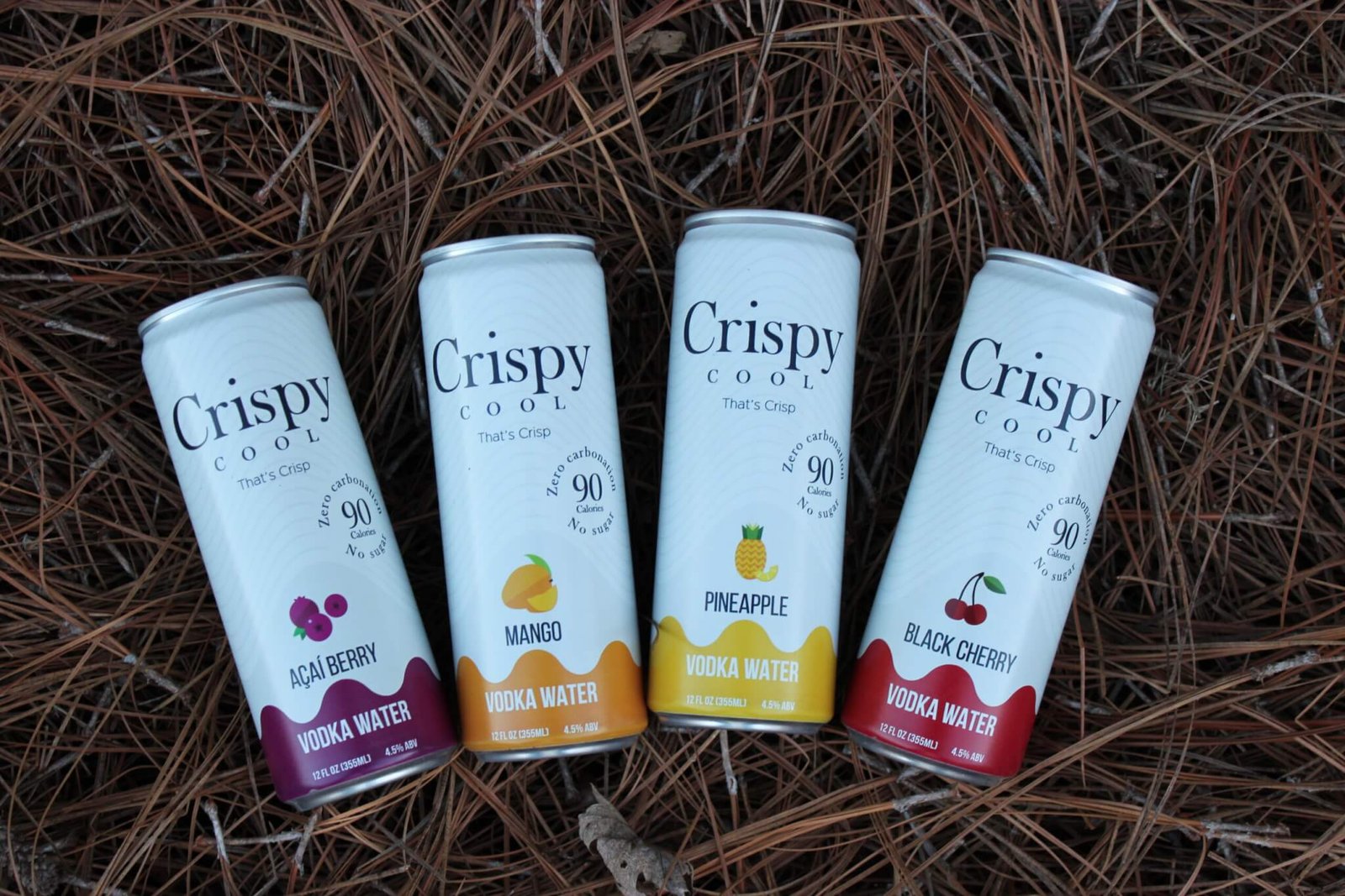 Crispy Cool cans outdoors